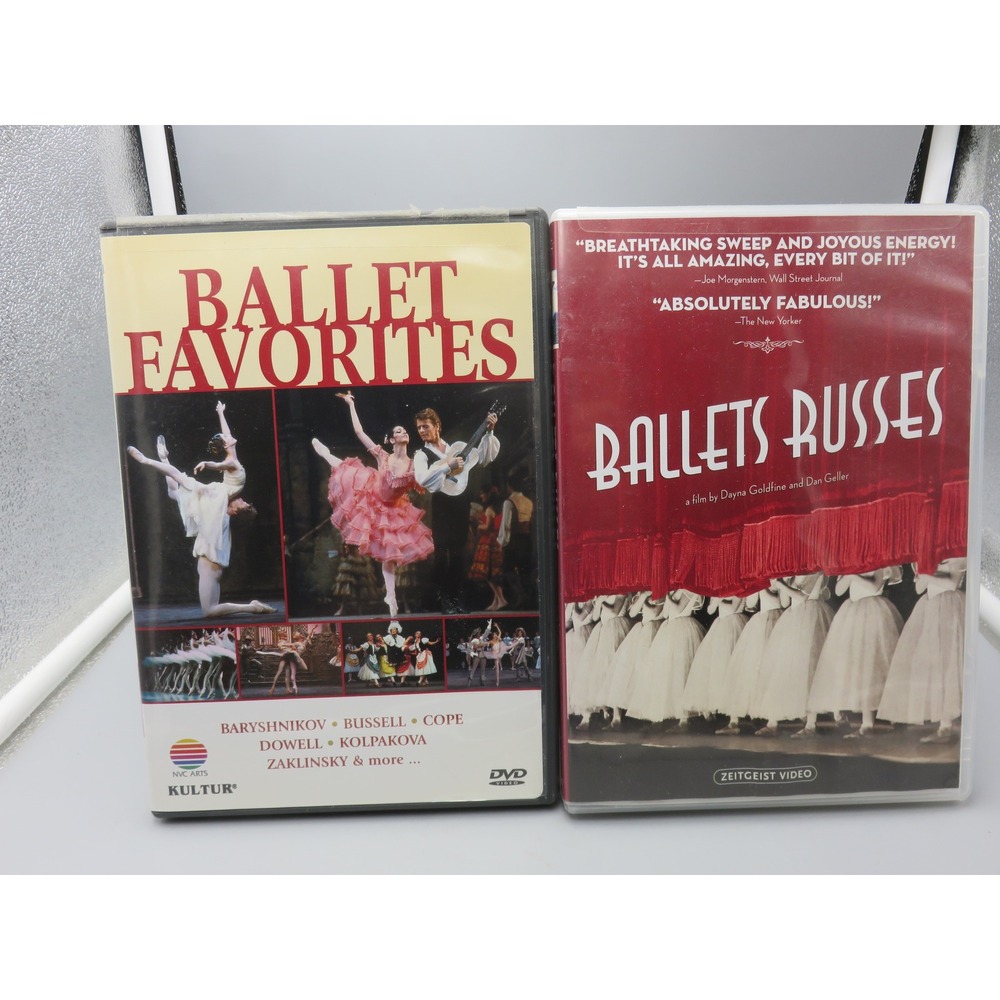 Ballet Favorites Kultur Ballets Russes Zeitgeist Video DVD Lot Baryshnikov